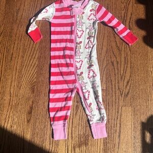 Hanna Andersson Pink and White Striped Kids Pajama Set